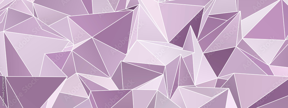 Abstract Low-Poly triangular modern background