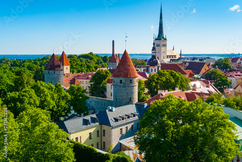 Tallinn old town view