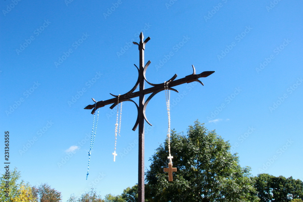 Obraz premium Croix catholique en Aubrac