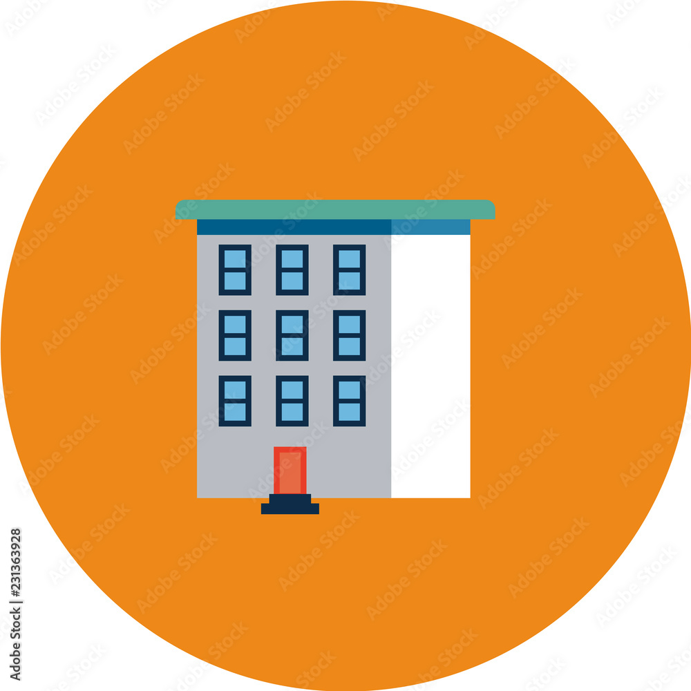 Home and building real-estate flat icons