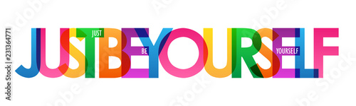 JUST BE YOURSELF Typography Banner