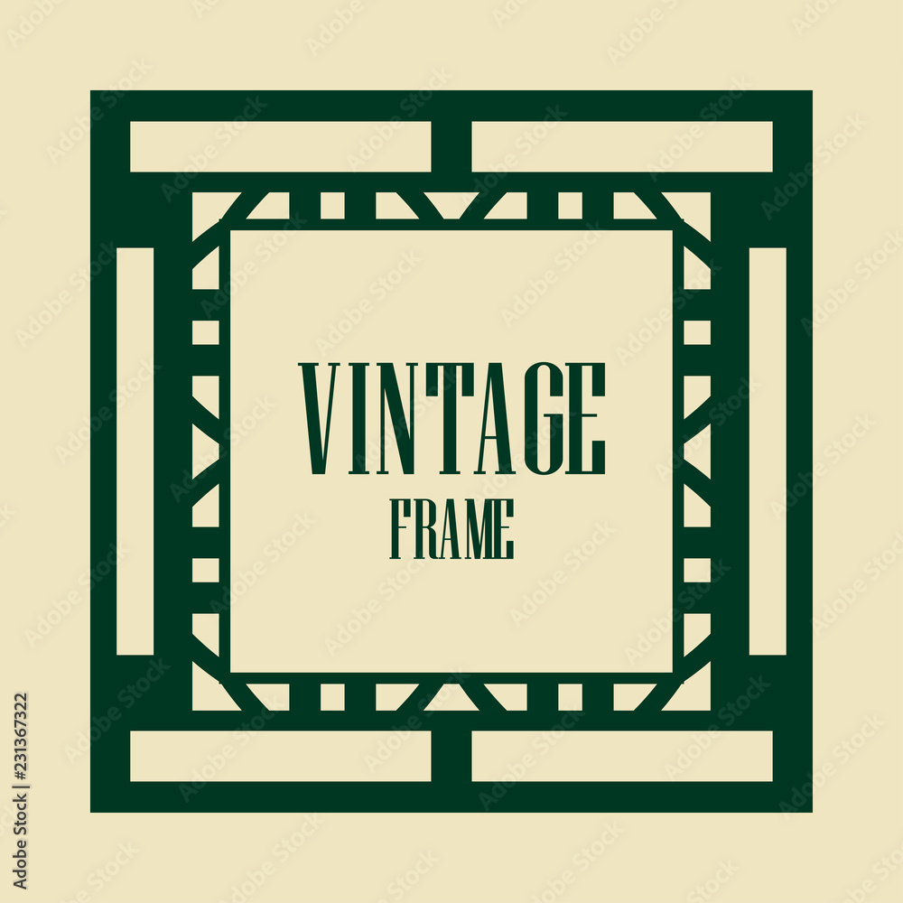 Art Deco Border Frame Art Deco Border Frame