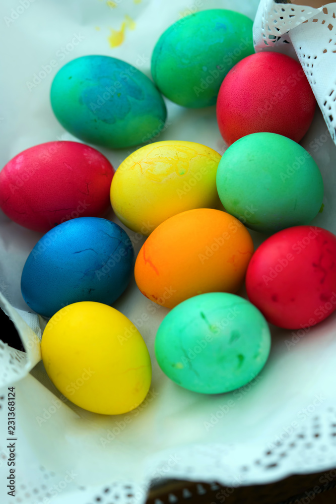 Paschal Colorful Easter Eggs