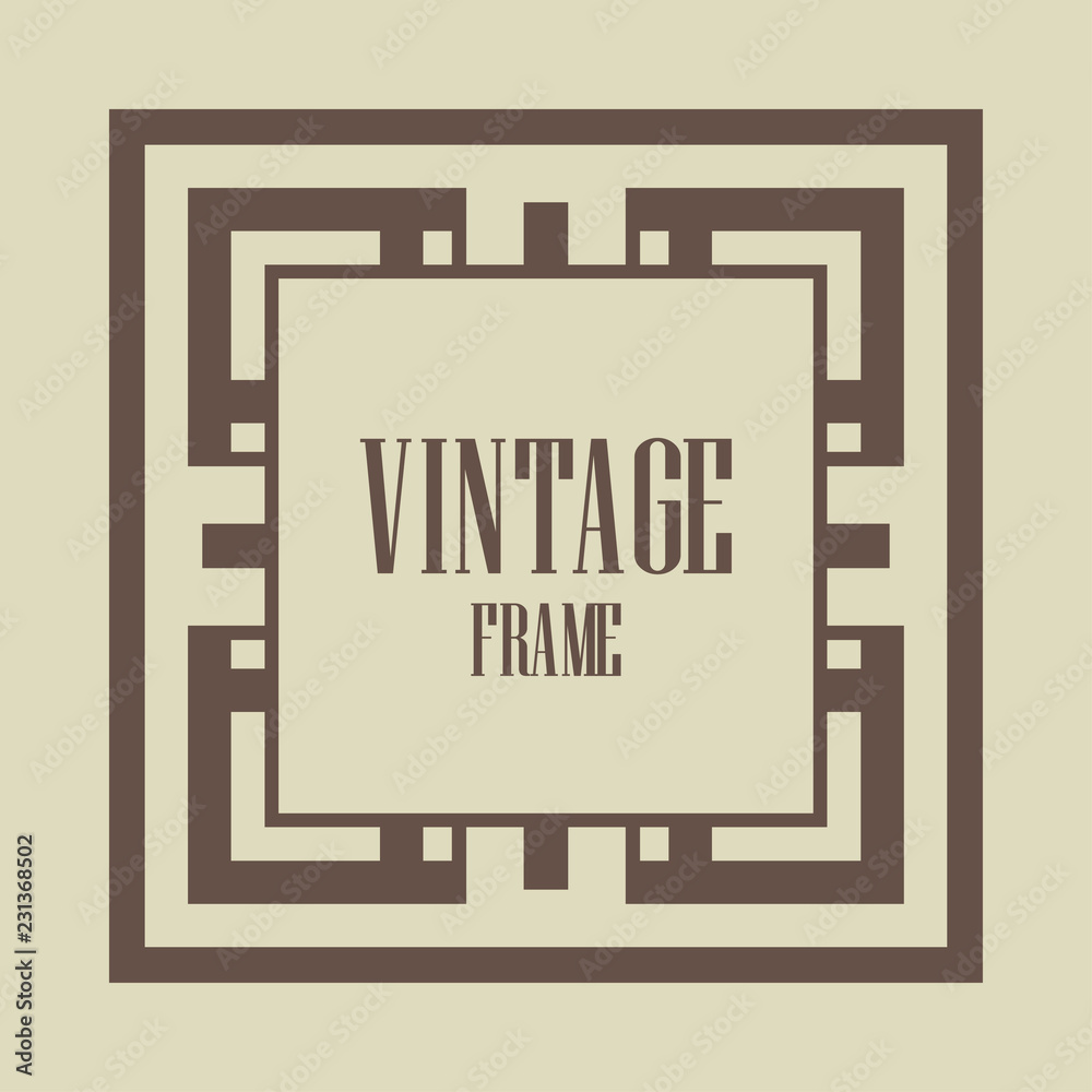 Art Deco Border Frame