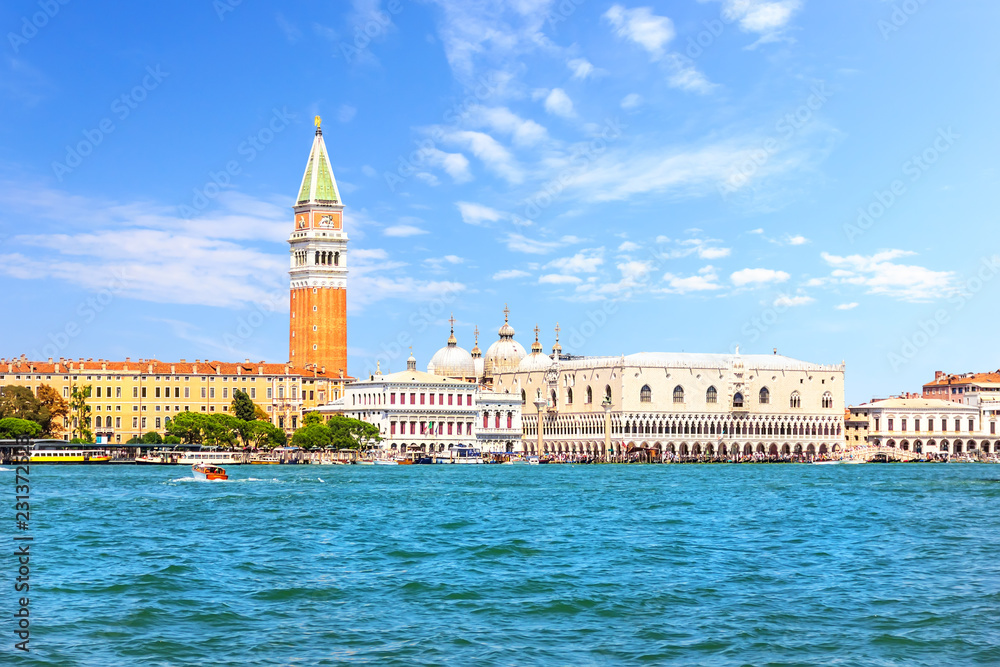 Doge's Palace and Piazza San Marco from the lagoon