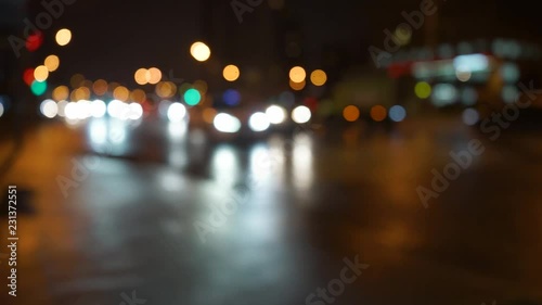 Wallpaper Mural night city bokeh. night cars bokeh. 20 Torontodigital.ca