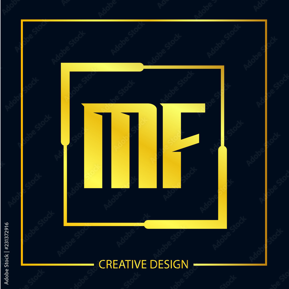 Initial Letter MF Logo Template Design Vector Illustration Initial Letter MF Logo Template Design Vector Illustration