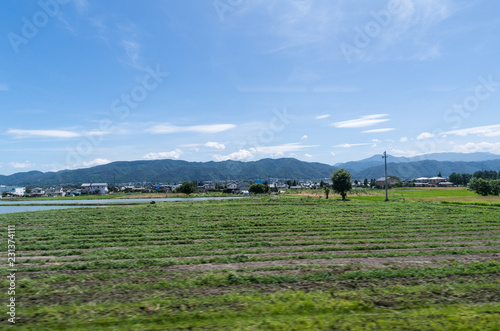 空と山と畑