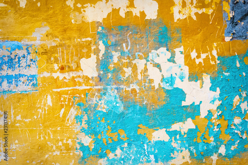 Abstract painted old rusted cement wall background