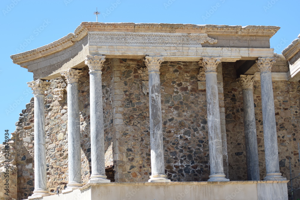 Naklejka premium Ruinas romanas, Mérida, España