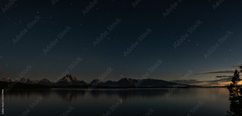 Dawn Breaks Over Starry Sky Dawn Breaks Over Starry Sky