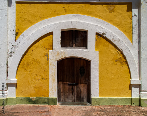 Door in the Courtyard of  the Castillo San Felipe del Morro, San Juan,  Puerto Rico, USA photo