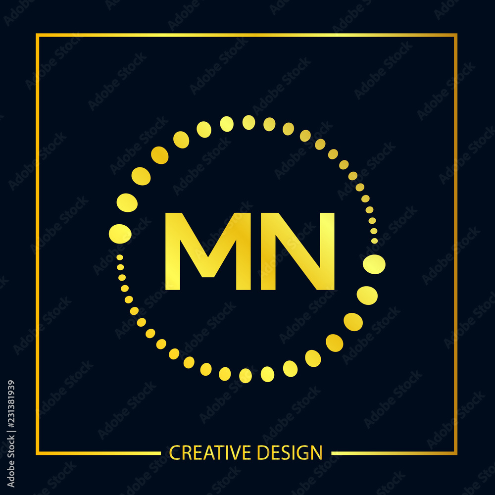 Initial Letter MN Logo Template Design Vector Illustration Initial Letter MN Logo Template Design Vector Illustration
