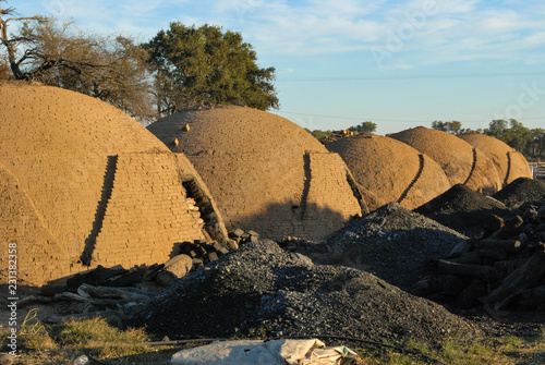 Hornos para producción de carbón vegetal en Chaco argentino