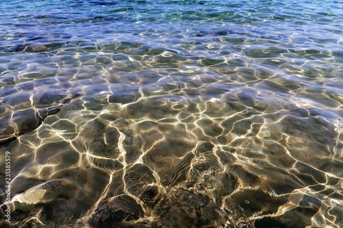 Clear water of Cretan sea