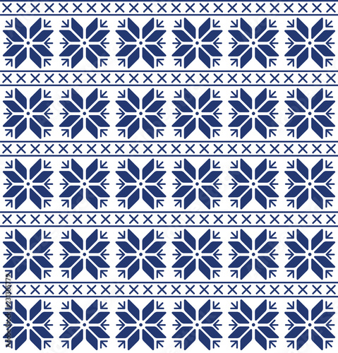 Pattern for mittens and christmas on white background blue