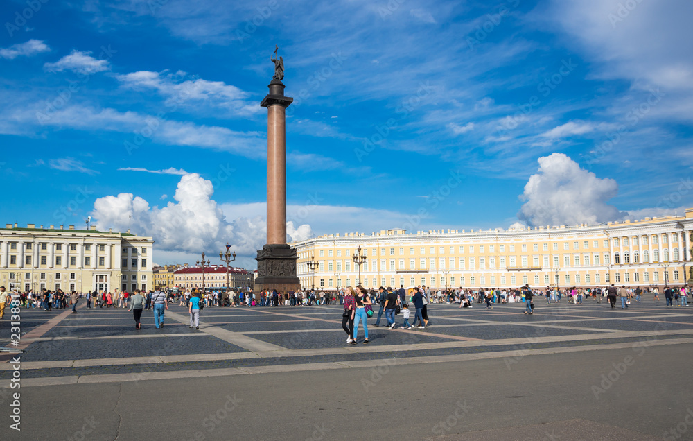 Palace square in Saint-Petersburg