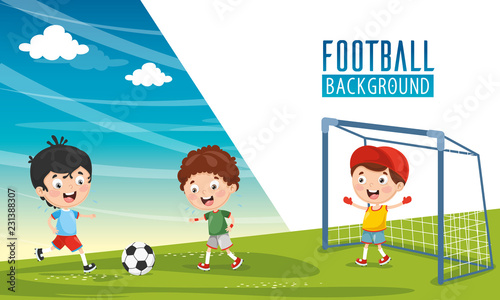 Vector Illustration Of Children Background