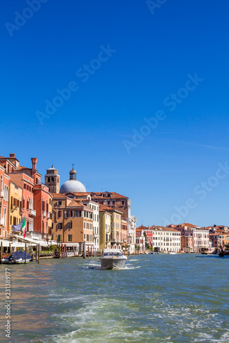 houses on the Grand Canal in Venice