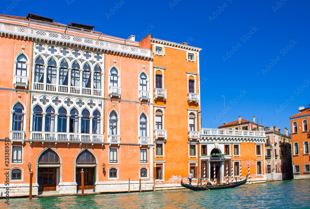 houses on the Grand Canal in Venice