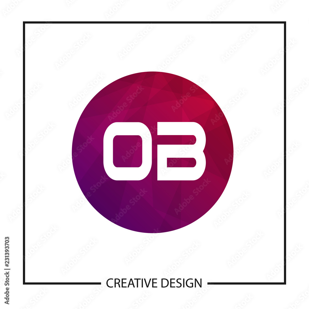 Initial Letter OB Logo Template Design Vector Illustration Initial Letter OB Logo Template Design Vector Illustration