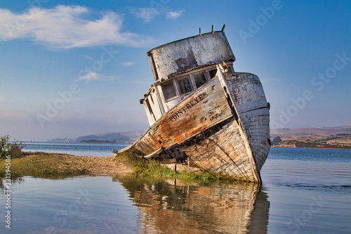 The landmark shipwreck of the Point Reyes in Inverness, CA (USA) photo