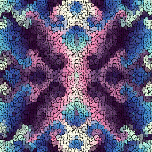 Seamless background pattern. Crackled grunge vintage surface. Vector image.