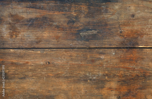 Brown old vintage wooden planks background