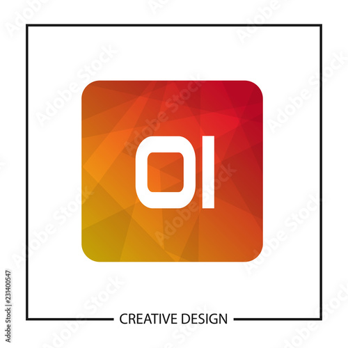 Initial Letter OI Logo Template Design Vector Illustration