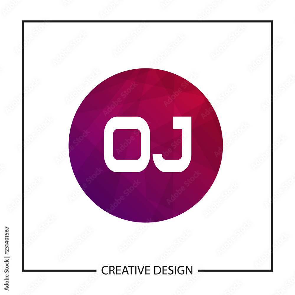 Initial Letter OJ Logo Template Design Vector Illustration Initial Letter OJ Logo Template Design Vector Illustration