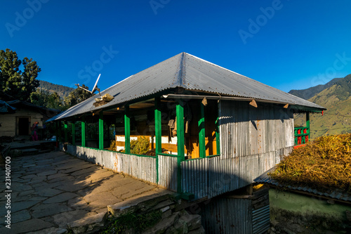 A Traditional House in Sankri, Uttarakhand, India photo