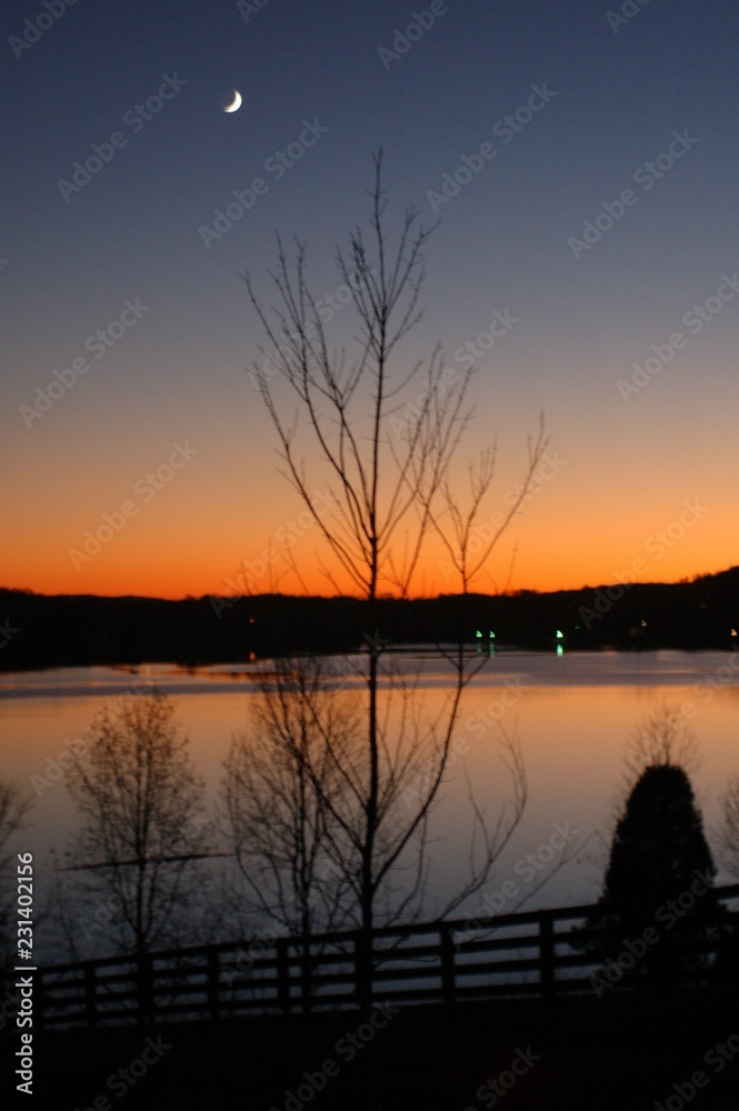 Obraz premium Glowing Sunset