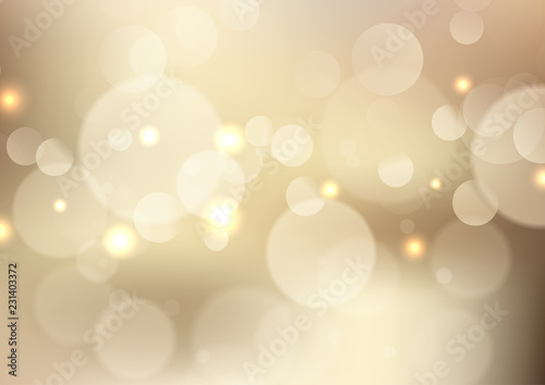 Golden bokeh lights background