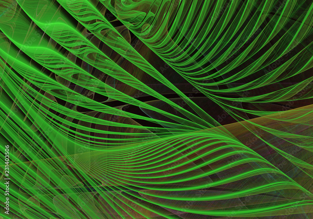 Obraz premium Abstract color dynamic background with lighting effect. Fractal art