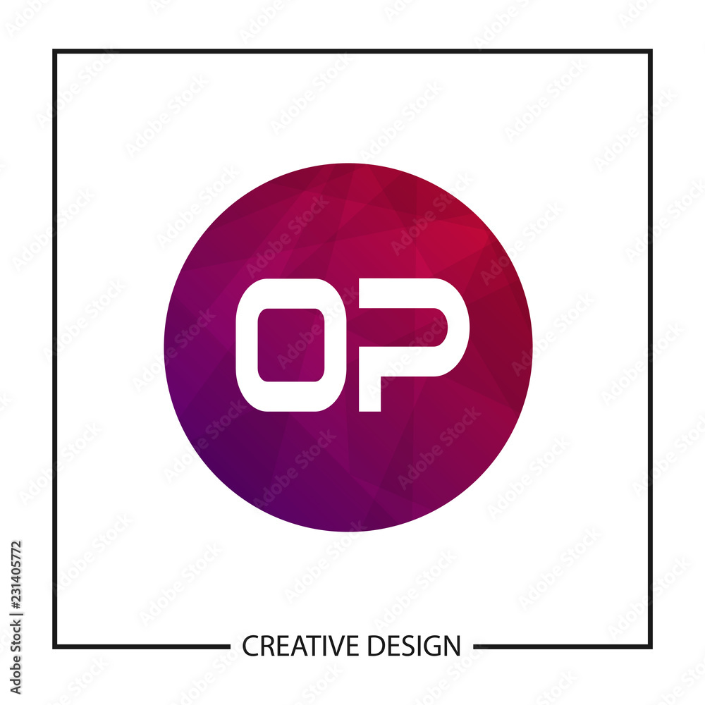 Initial Letter OP Logo Template Design Vector Illustration Initial Letter OP Logo Template Design Vector Illustration