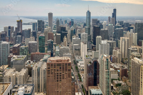 aerial view of Chicago