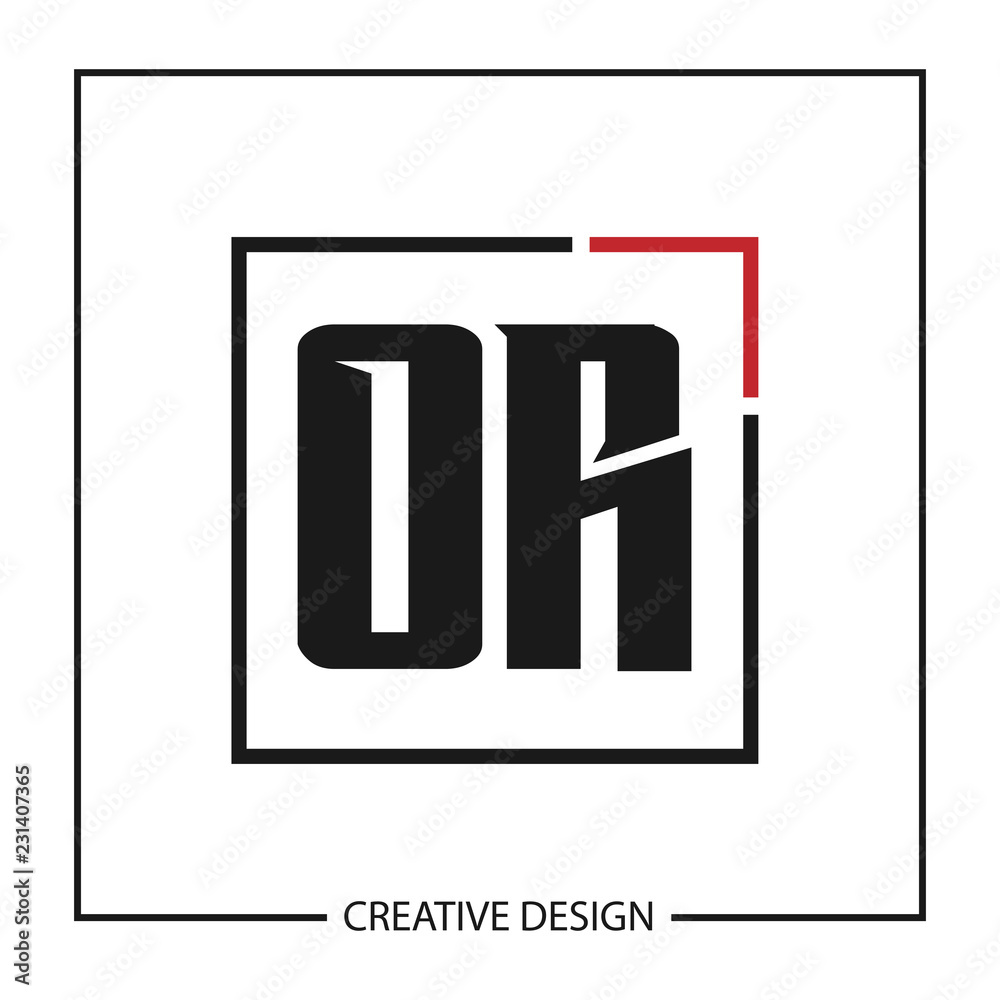 Initial Letter OR Logo Template Design Vector Illustration Initial Letter OR Logo Template Design Vector Illustration