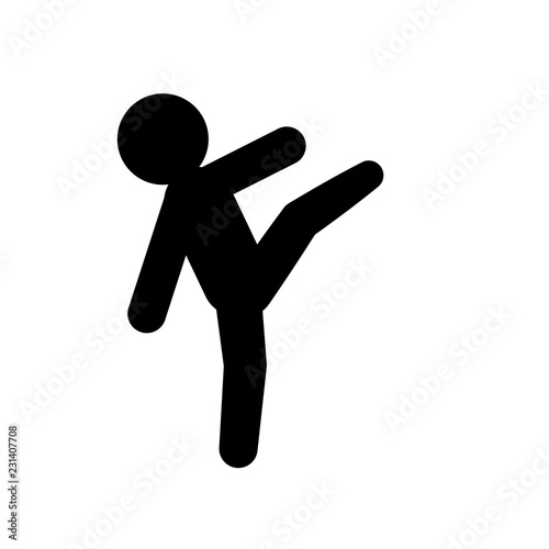 combat icon. Trendy combat logo concept on white background from army and war collection