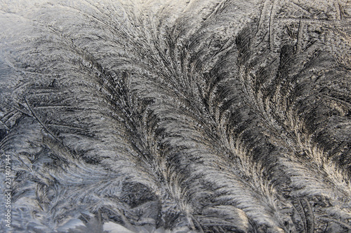 frost pattern on a windowpane