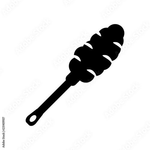 Feather duster icon. Trendy Feather duster logo concept on white background from cleaning collection