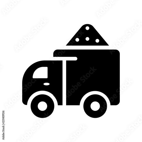 Garbage truck icon. Trendy Garbage truck logo concept on white background from cleaning collection