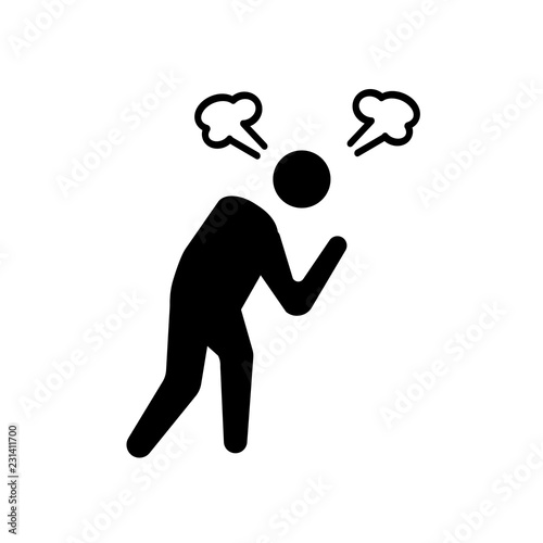 pissed off human icon. Trendy pissed off human logo concept on white background from Feelings collection