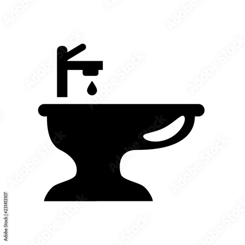 bidet icon. Trendy bidet logo concept on white background from Furniture and Household collection