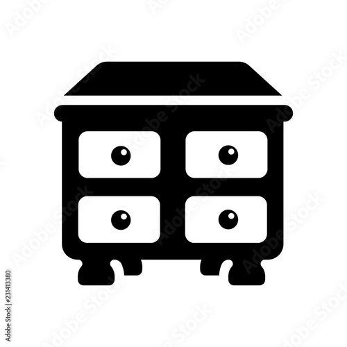 Drawers icon. Trendy Drawers logo concept on white background from Furniture and Household collection