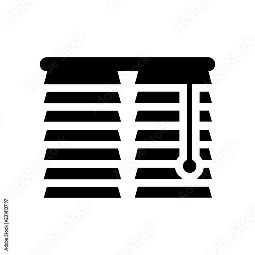 Window coverings icon. Trendy Window coverings logo concept on white background from Furniture and Household collection