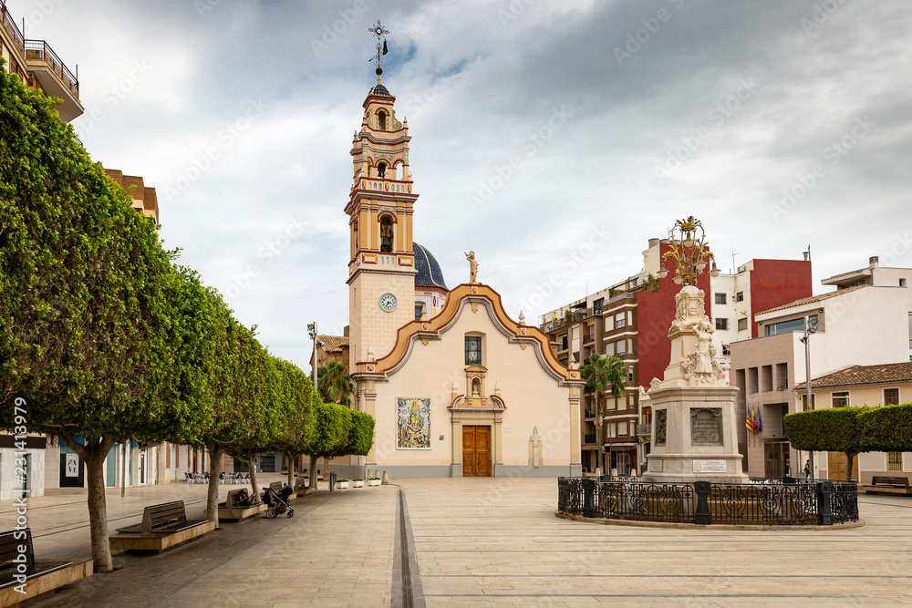 Our Lady of the Don Parish church in Alfafar (Valencia), province of Valencia, Spain