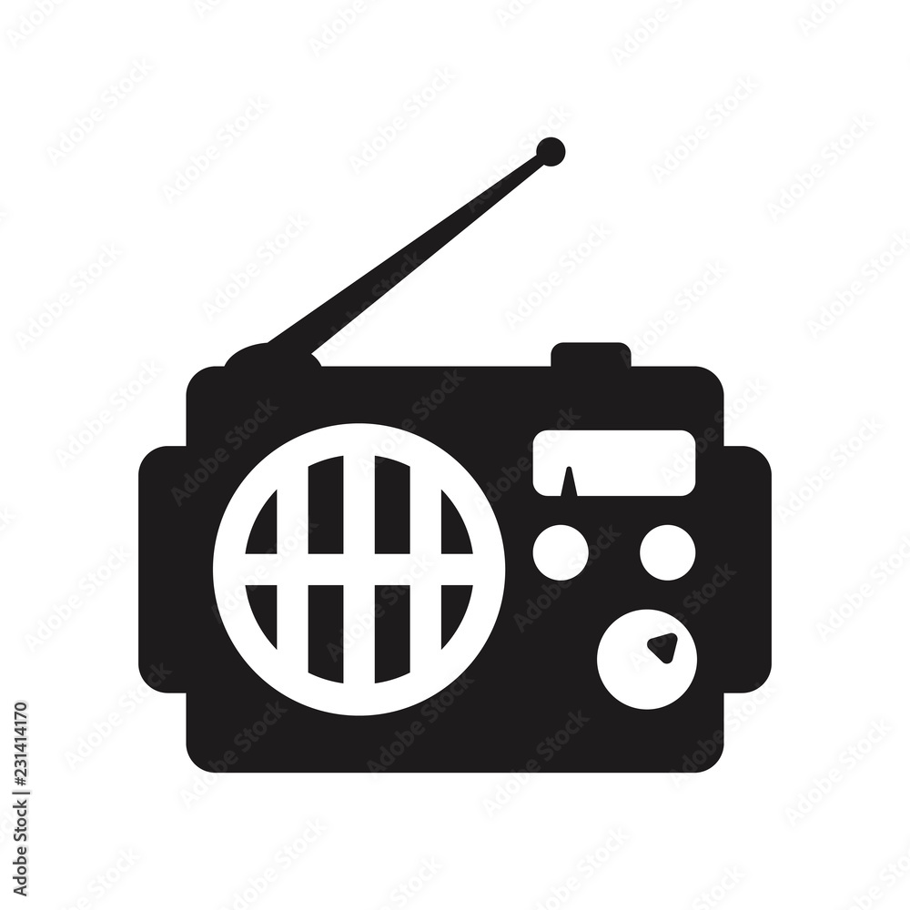 FM Radio icon. Trendy FM Radio logo concept on white background from  hardware collection Stock Vector | Adobe Stock