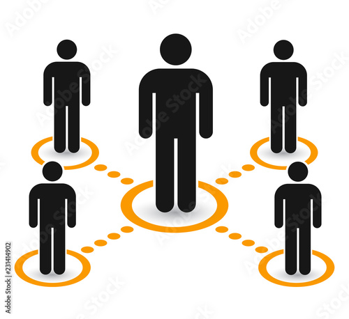 Group people icon set. Teamwork, staff, partnership - vector