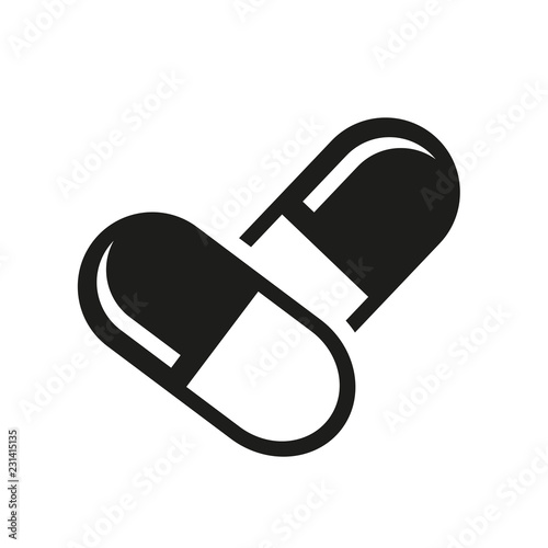 Pills icon. Trendy Pills logo concept on white background from Health and Medical collection