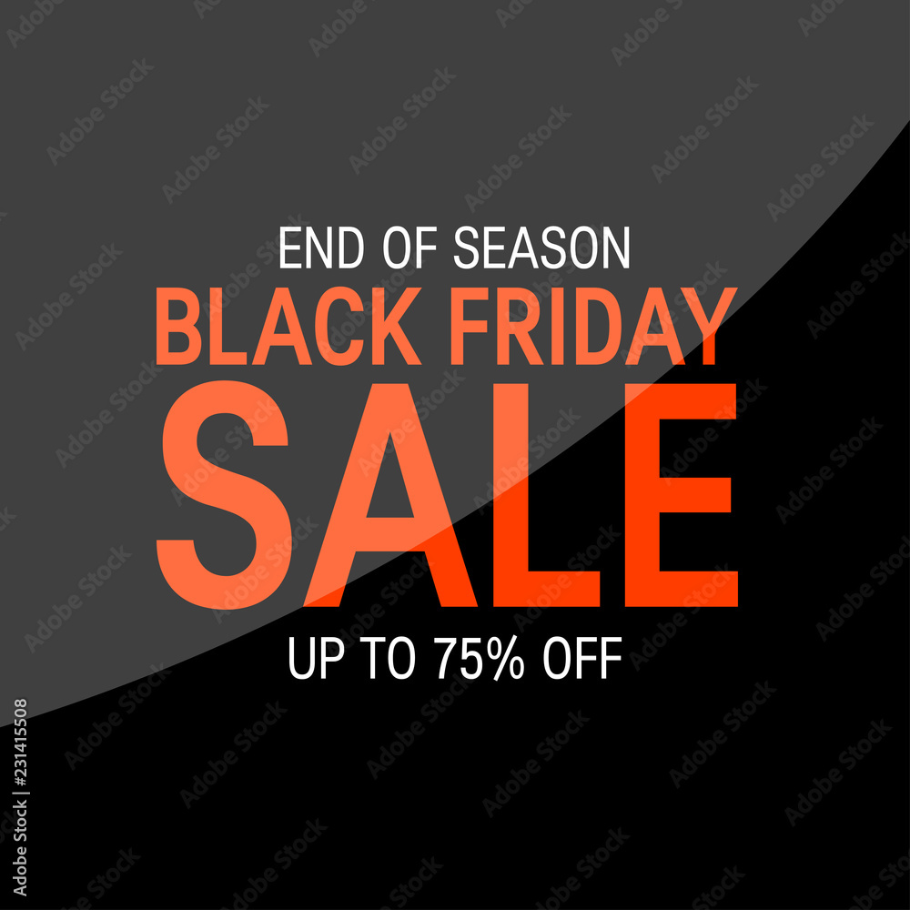 Fototapeta premium Black friday concept